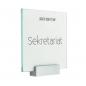 Preview: Tuerschild VITRUM A  Glasschild Beschilderung fuer Buero 150 150 mm